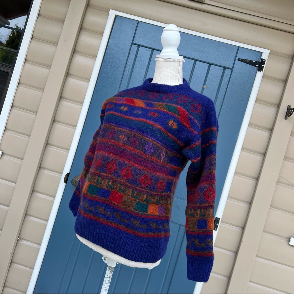 Nomadic Traders Multicolor Crew Neck Sweater Unis… - image 2